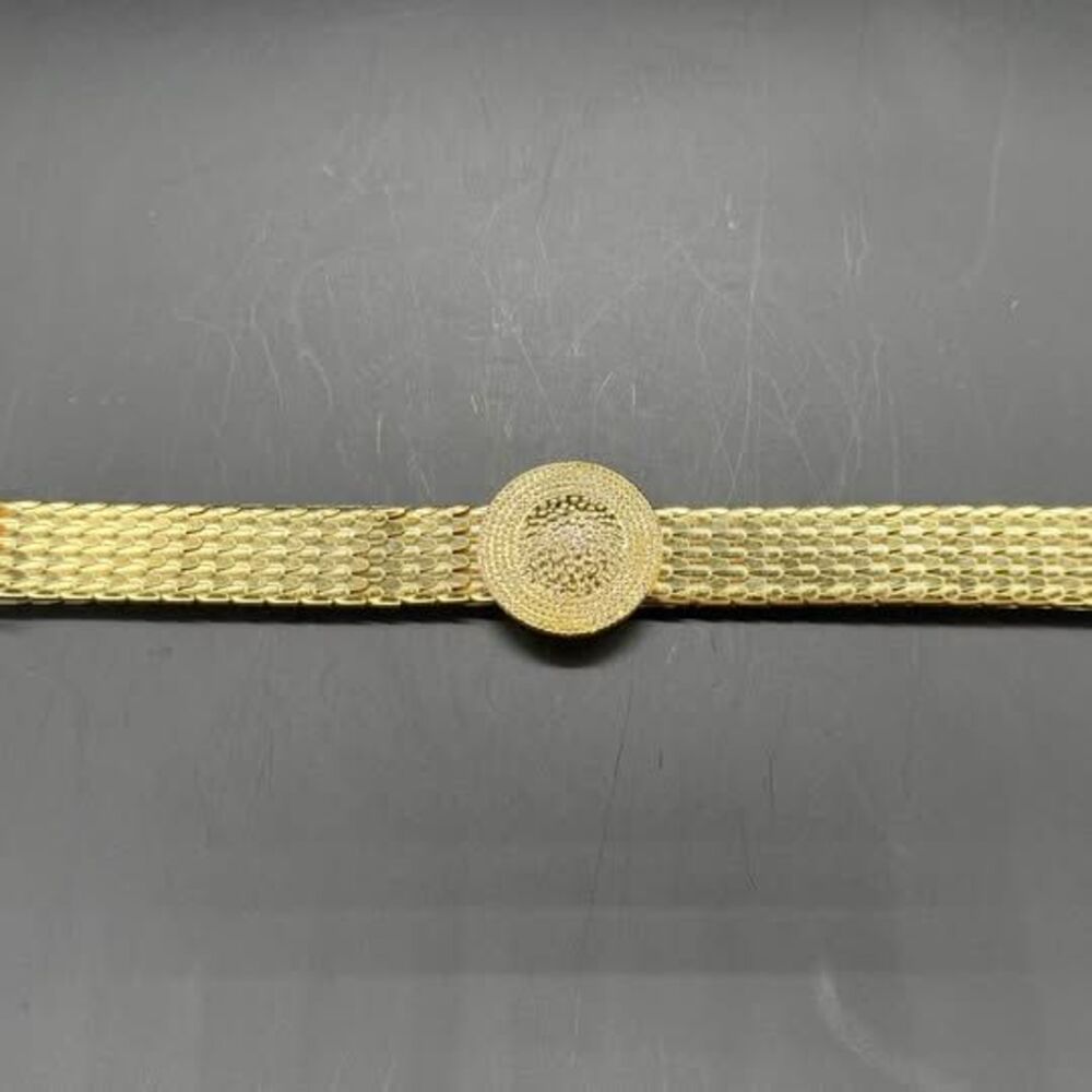 Vintage 1990 Cisco Gold-Tone Scale Belt